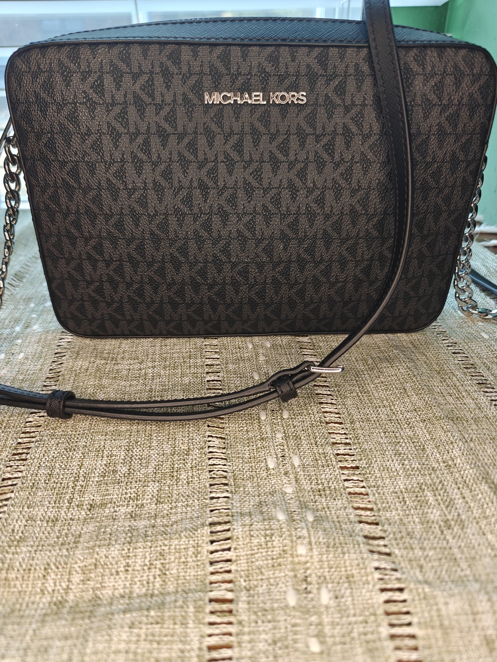 Michael Kors Black Signature Crossbody Bag